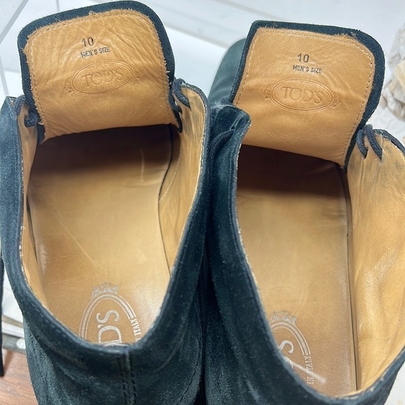 Tod’s Sz 10 Desert Boots in Blue Suede Chukka Boots Shoes main image 8